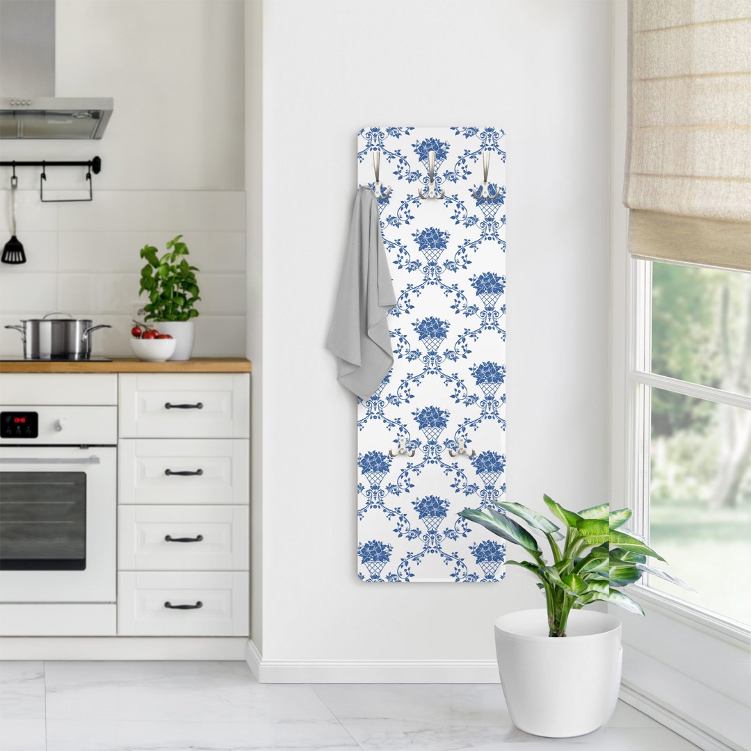 N.RS10 Flower Basket Wall Mounted Coat Rack