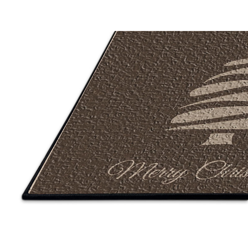 Tapis de noël brown area, Rectangle 2 pi x 3 pi
