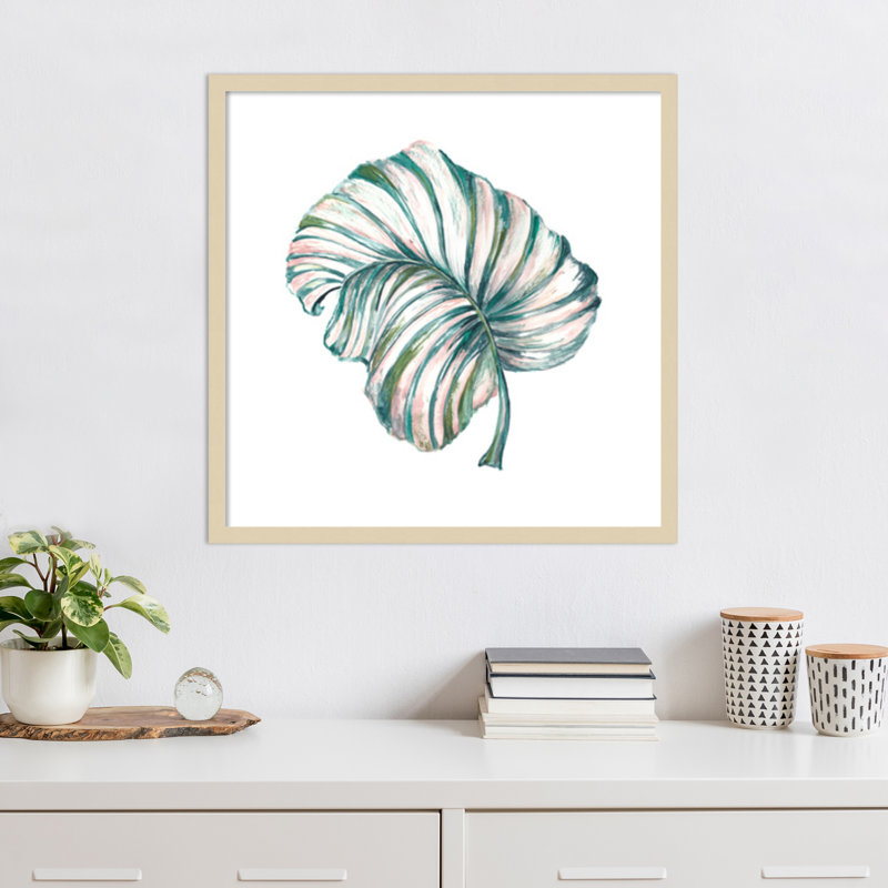 «Island Leaf III» par Tre Sorelle Studios, impression sur bois encadrée, H 25 po x l 25 po