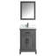  Ensemble de meuble-lavabo simple 24 "avec miroir-33561280