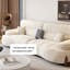 Coussin blanc modulaire 100% polyester