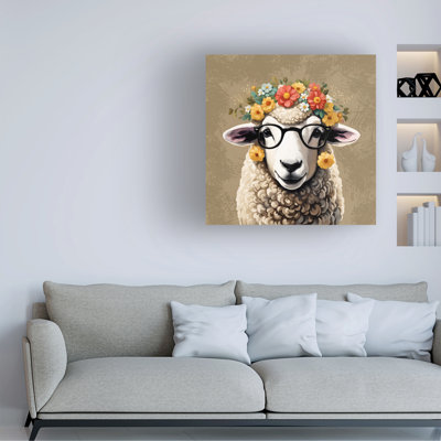 Tina Lavoie Sweet Baby Sheep Canvas Art