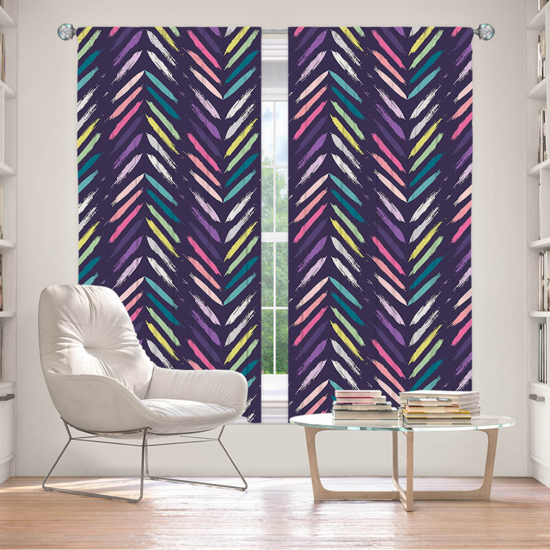 Paire de rideaux obscurcissant en polyester Rosanella, L 40 po x L 82 po