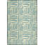 Tapis vert lavable rayé à motif thématique-209591239