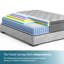 Matelas hybride à ressorts ensachés en mousse à mémoire de forme 14 po Bovedon-1911277138-1944835935