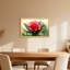 Plantes et fleurs avec fleurs rouges éclatantes et feuilles vertes-1204222804-1204222803