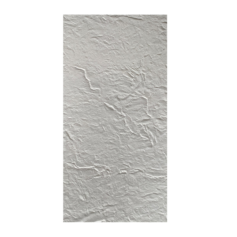 Flexible Stone Panel Natural Rough Stone Effect White Lightweight Wall Cladding 600x1200mm Pack of 2