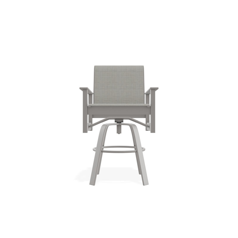 Leeward Polymer Outdoor 26'' Counter Stool, Warm Grey, Deacon, 30"