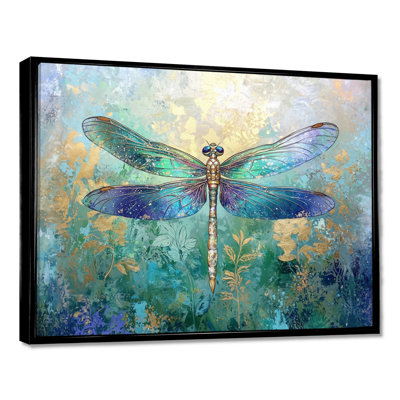 Dragonflies Iridescent Wings I - Dragonfly Wall Art Print