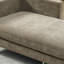Canapé en L 77,5 po à 3 places en chenille de 77,5 po, coussins décoratifs et pieds argentés inclus-130630854