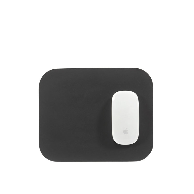 Graphic Image Mouse Pad, Leather, Black/Taupe