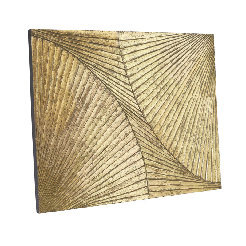 Brieuc Modern Abstract Wall Decor, Gold