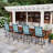 Powder Coated Steel Outdoor 29.1'' Bar Stool-259540420