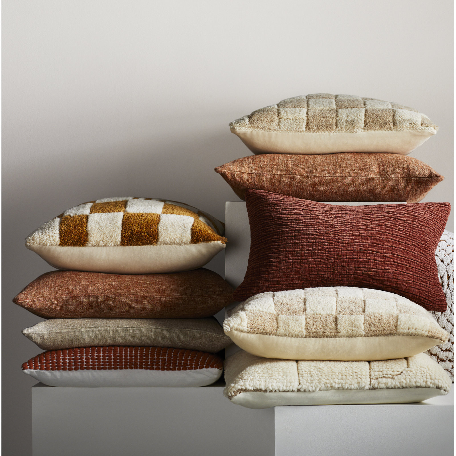 Edan Throw Pillow, 21" x 13", Red, Polyester/Polyfill