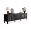 Meuble télé en bois manufacturé rétro noir-324667973