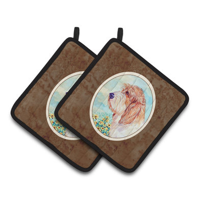 Caroline's Treasures Petit Basset Griffon Polyester Potholder