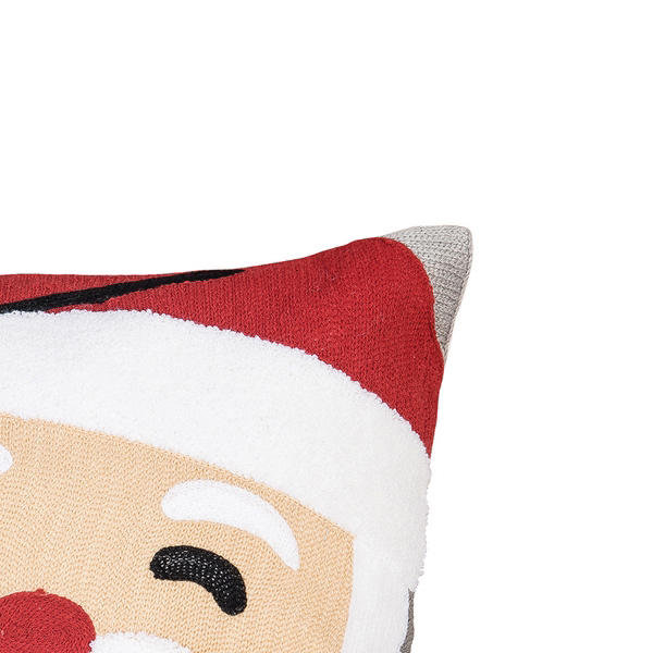 Santa Face Christmas Holiday Throw Pillow