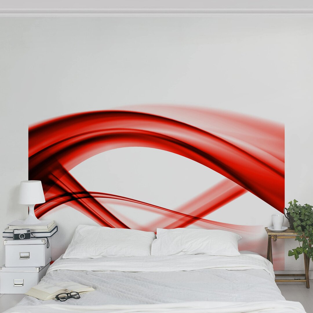 Strukturierte Tapete Rotes Element 1,92 m x 192 cm