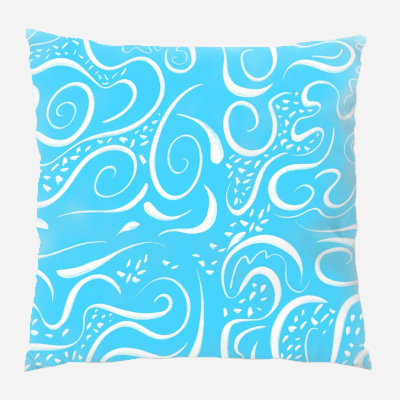 Coussin décoratif scribble