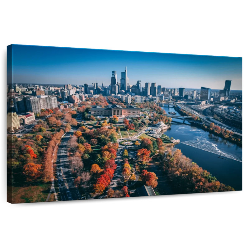 Tergel Philadelphia In Autumn, 34'' H X 51'' W
