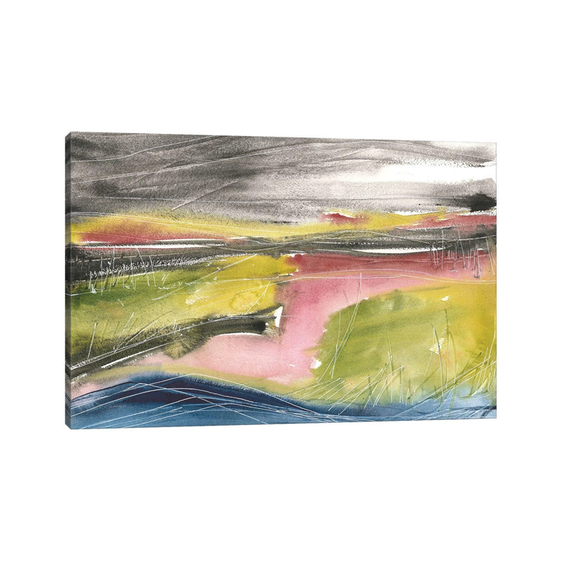 Abstract Flower Field by Ana Ozz - Gallery-Wrapped Canvas Giclée on Canvas, 101.6 cm H x 66.04 cm W, Wrapped Canvas