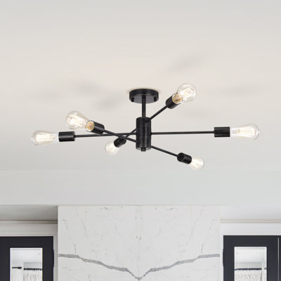 Blas 6 -Light 25.6" Semi Flush Mount