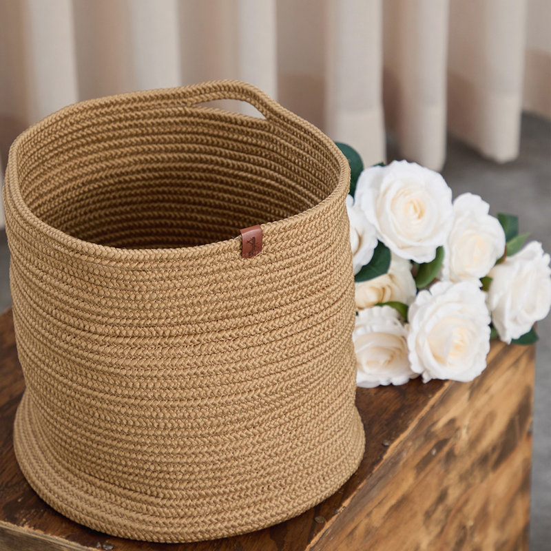 Panier décoratif 100% jute