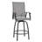 Outdoor 5-Piece Textilene Bar Set, Swivel Bar Stools and Bar Table