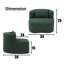Fauteuil demi-tonneau en tissu 34 pouces-1126175070