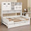 Lit de jour en bois avec 2 tiroirs, armoire et tablette tout-en-un-2064636123