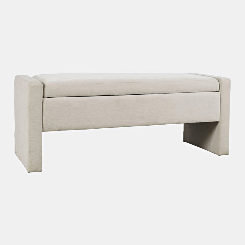 Banc de rangement rembourré Sharpay, Braun naturel