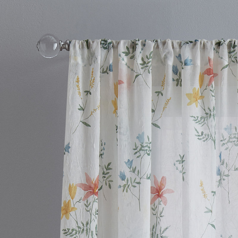 Lark Manor™ Alkire Crush Curtain Panel Pair Multi, 51" W x 63" L