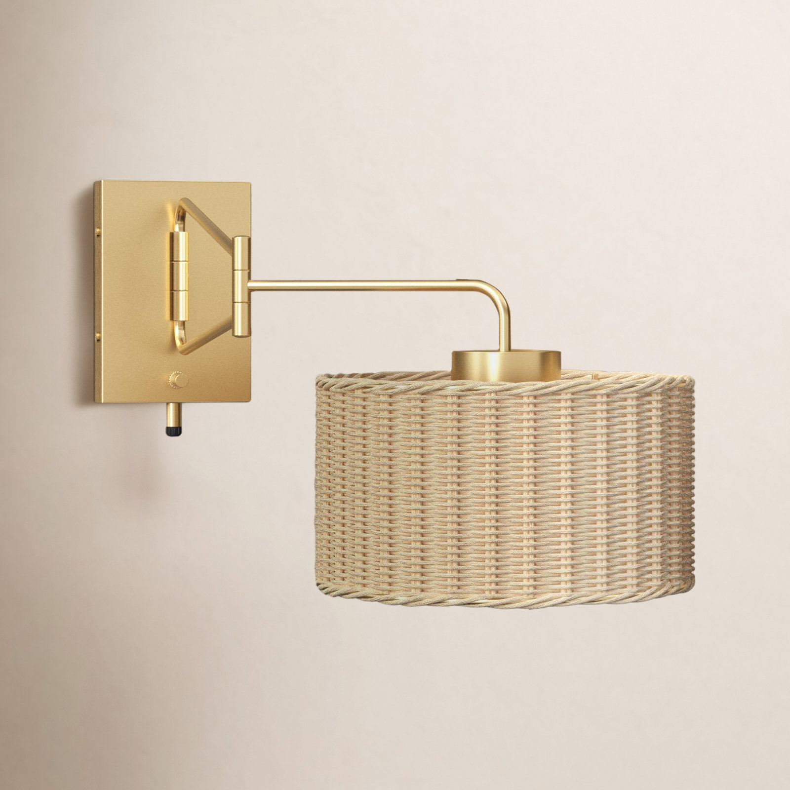 Bartlet 2-Light Armed Sconce, Brass