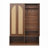 Widen Hall Tree With 4 Rattan Doors, Versatile 4-In-1 Seating Bench With 6 Hooks, Mid-Century Entryway Shoe Cabinet With Adjustable Shelf For Living Room-120876445