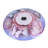 Solar LED Floral Glass Bird Bath with Stand - Butterflies & Peonies
