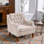 Fauteuil d'appoint capitonné capitonné avec repose-pieds-1964779647