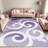 Purple Swirl carpet-easy to clean, machine-washable, soft and comfortable; suitable for door mats, kitchens, living rooms, bedrooms, corridors, and laundry areas. Easy to clean, durable carpet for home decoration.-129871369