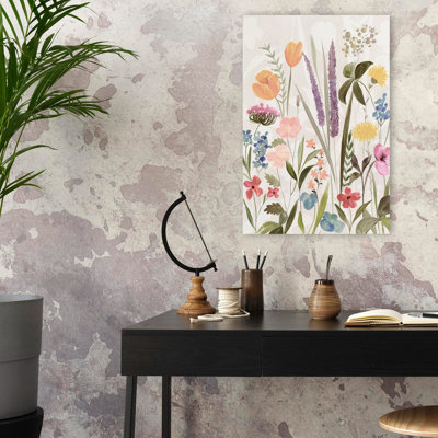 Meadow Blooms I - Illustration aquarelle florale et botanique