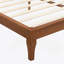 Structure de lit plateforme en bois de bambou massif avec support en lattes de bois, aucun sommier requis, assemblage facile-1884350883-1892485331