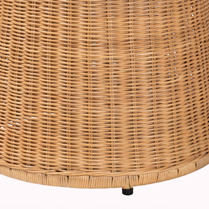 Table de bout en rotin naturel tissé à la main Miliano