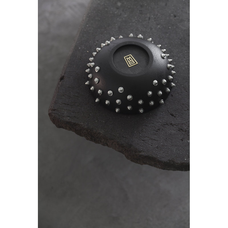 SOULFUL OBJECTS Handmade Decorative Bowl, Black/Silver