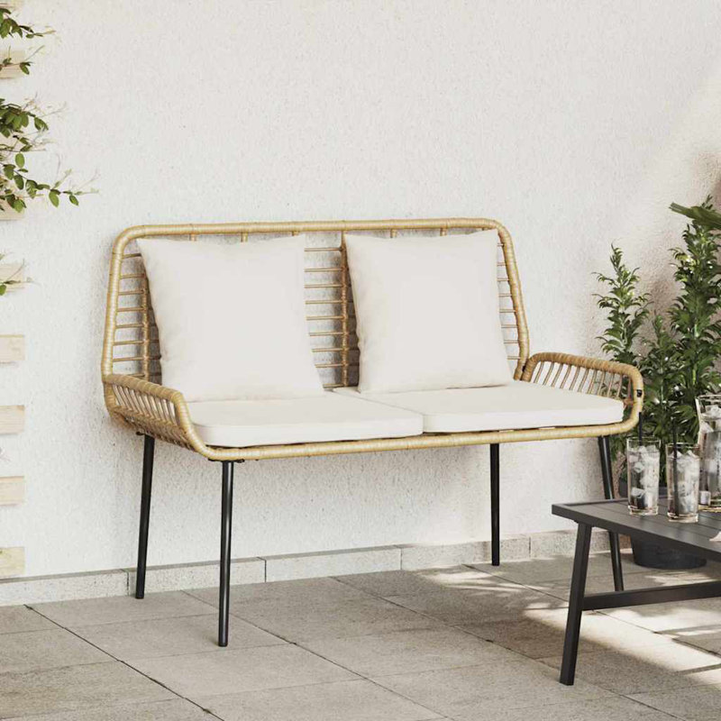 Poly Rattan Outdoor Bench