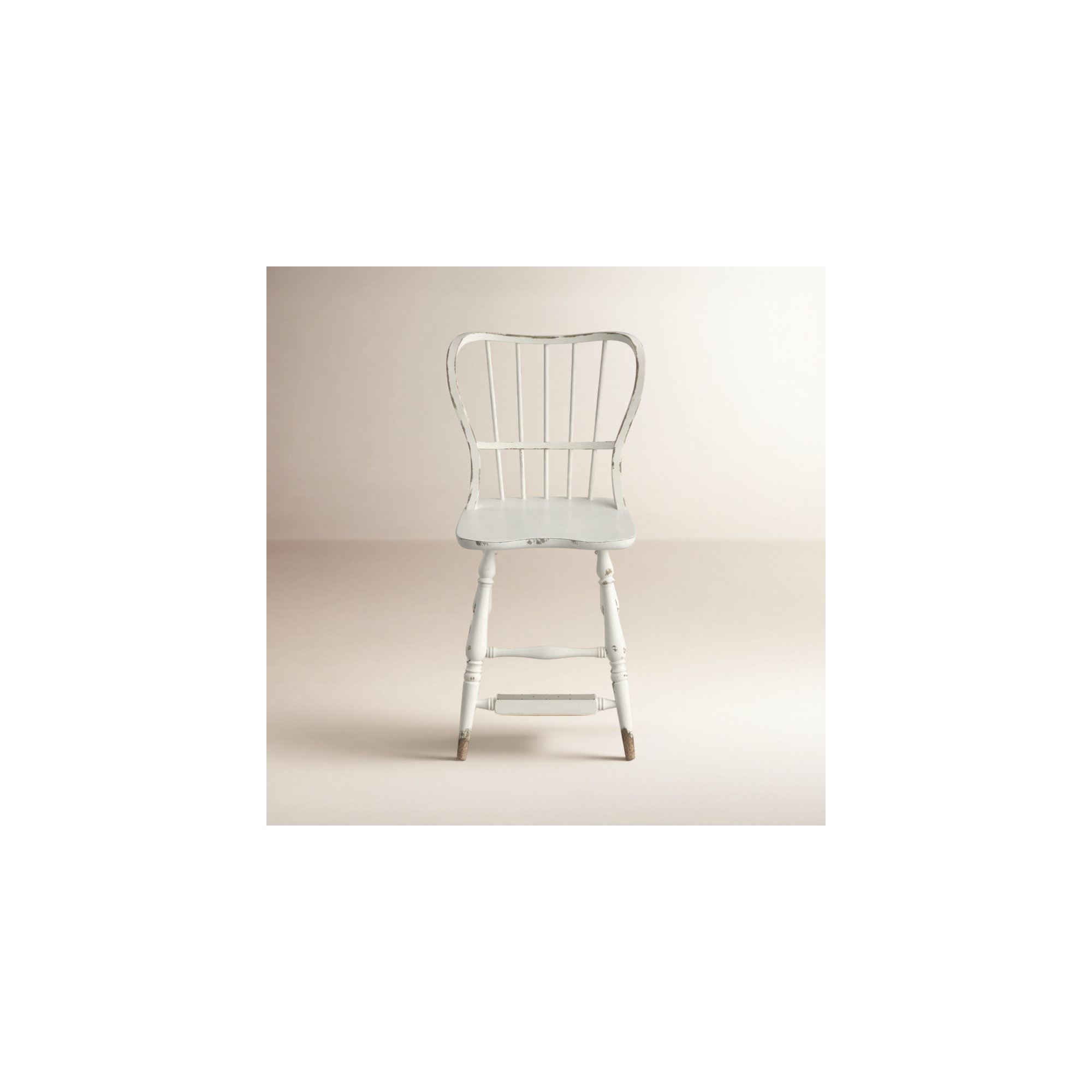 Chamberlain Stool, White, Counter Stool (24" Seat Height)
