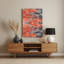 Abstrait floral 62, art mural en métal brun-2067949854