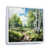 White Floater Framed