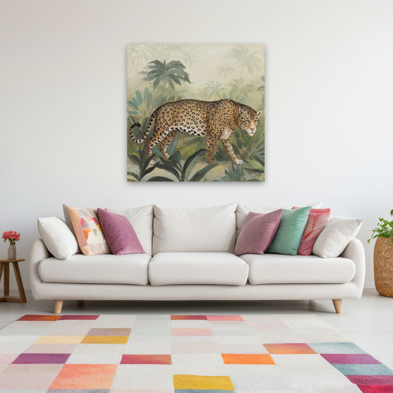 Prowl I Sq, art tropical, H 48 po x l 48 po