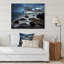 Côte rocheuse avec montagnes - Photographie sur toile-67353271-67353276