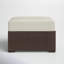 Repose-pieds en osier avec coussin Mcclaskey-285019656