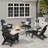 HDPE Folding And Adjustable Adirondack Chair With Ottoman-392707604