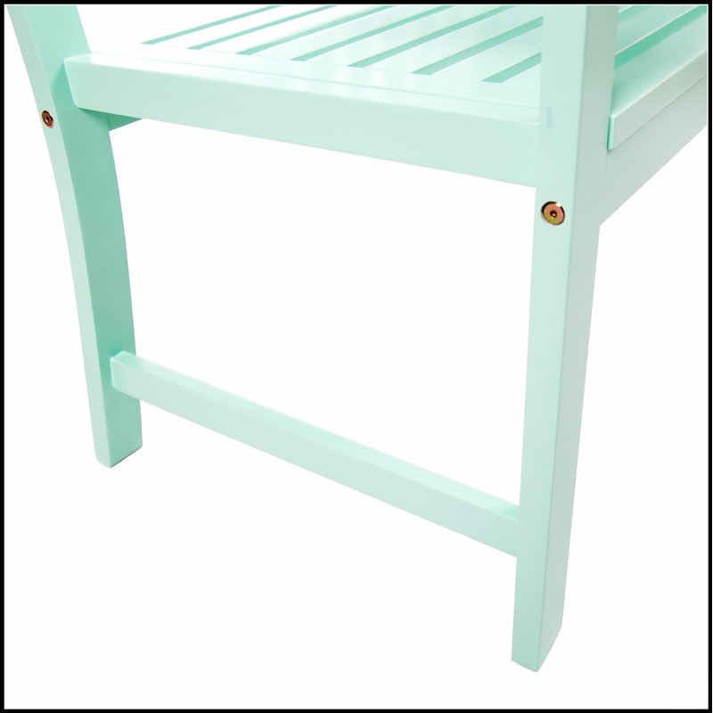 Charmant banc en bois d'acacia de style campagnard avec conception ergonomique et fabrication durable pour une utilisation intérieure et extérieure